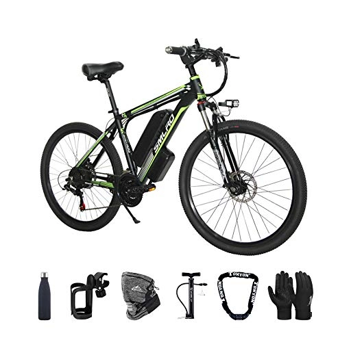 Bicicletas eléctrica : Bicicleta eléctrica, 500W Bicicleta Eléctrica de Montaña Ciclomotor 26" Ebike para Adulto, 48V Batería de Litio-Ion, 21 Velocidades, 3 Modos de Arranque con Pantalla multifunción LCD