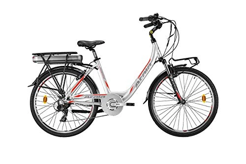 Bicicletas eléctrica : Bicicleta eléctrica Atala modelo 2020 con pedaleo asistido E-RUN FS 500 Lady talla única 45 cm (estatura 150 – 175 cm), 6 velocidades, color ultraligero / rojo