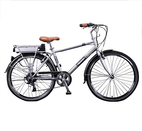 Bicicletas eléctrica : Bicicleta eléctrica Bicicleta asistida por energía Viga Masculina y Femenina Coche de batería de 26 Pulgadas para Transporte de Ancianos Bicicleta eléctrica de Litio Ligera y Segura Motor único