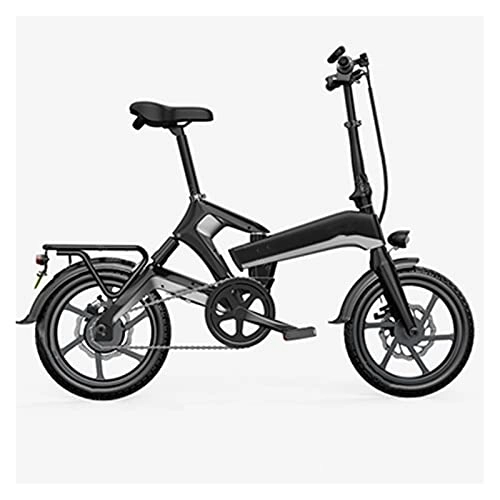 Bicicletas eléctrica : Bicicleta eléctrica Bicicleta eléctrica eléctrica liviana de 16 pulgadas de 2 pulgadas 4 bicicletas eléctricas 4 8V 400W Rango 15 0KM Mini batería extraíble de bicicleta eléctrica plegable por paritar