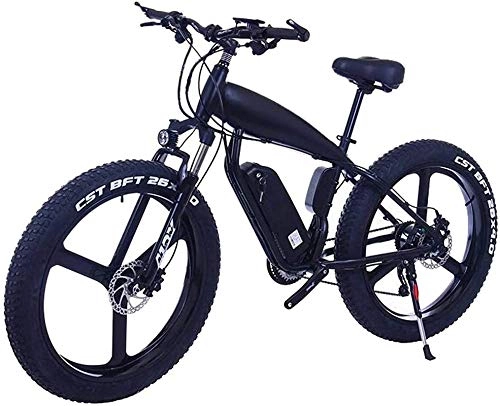 Bicicletas eléctrica : Bicicleta Eléctrica Bicicleta eléctrica para adultos - Neumático de grasa 26inc 48V 10Ah Mountain E-bike - con batería de litio de gran capacidad - 3 modos de montar Disc Freno de disco Batería de lit