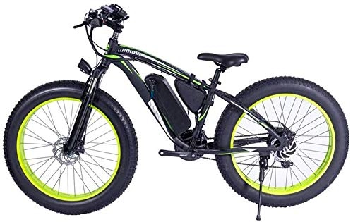 Bicicletas eléctrica : Bicicleta eléctrica Bicicleta eléctrica por la mon 48V 1000W Montaña bicicleta eléctrica de 26 pulgadas Fat Tire Ebike 21 plazos de envío crucero de la playa for hombre de Deportes de suspensión Freno