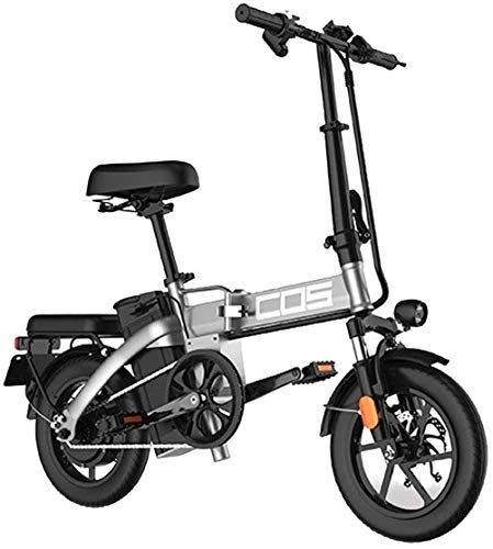 Bicicletas eléctrica : Bicicleta eléctrica Bicicleta eléctrica por la mon Adultos bicicleta eléctrica plegable Ebikes Ebike Ligero 350W 48V 18.8Ah Con 14 pulgadas de pantalla LCD Tire & Con Guardabarros para los senderos de