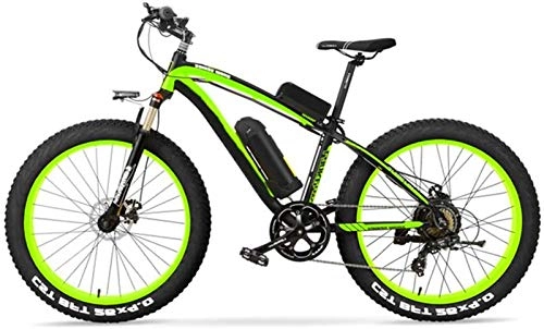 Bicicletas eléctrica : Bicicleta eléctrica Bicicleta eléctrica por la mon Bicicleta eléctrica de gran alcance 1000W aleación de aluminio de los hombres con la batería de litio 16A y pantalla LCD de 7 velocidades eléctrico d