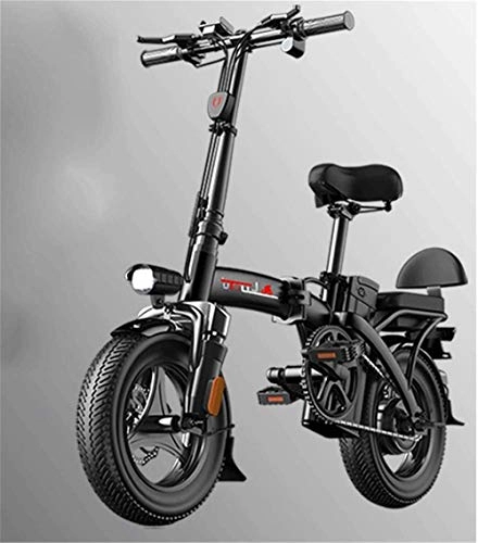 Bicicletas eléctrica : Bicicleta eléctrica Bicicleta eléctrica por la mon Bicicletas eléctricas rápidas for adultos bicicletas plegables eléctricos con 36V 14 pulgadas, de iones de litio for la bici de la batería de ciclo a