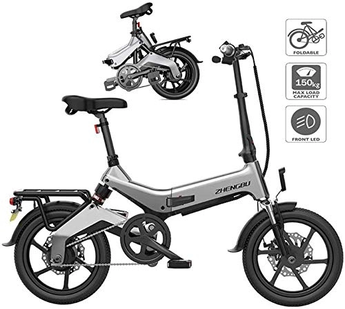 Bicicletas eléctrica : Bicicleta eléctrica Bicicleta plegable eléctrico for adultos, bicicletas de montaña inteligente aleación de aluminio de la bicicleta eléctrica / conmuta E-bici con motor de 250W, con 3 modos de montar