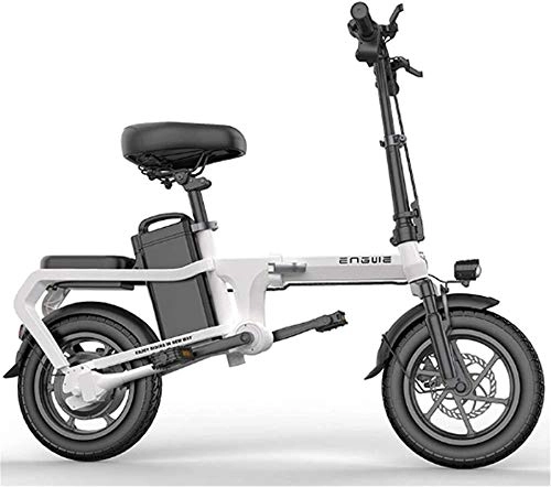 Bicicletas eléctrica : Bicicleta Eléctrica Bicicletas eléctricas plegables con 350W 18V 14 pulgadas, batería de iones de litio 6-15AH E-bicicleta E-bicicleta para ciclismo al aire libre Tiempo de viaje y viajar por batería