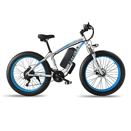 Bicicletas eléctrica : Bicicleta eléctrica de 26 pulgadas, 1000 W, con batería extraíble de 48 V, 17, 5 Ah, neumáticos grasos para montaña / nieve, bicicleta eléctrica para adultos, hombres y mujeres (color: 5)