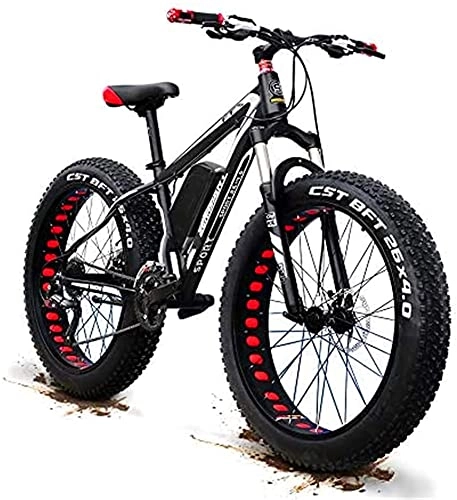 Bicicletas eléctrica : Bicicleta eléctrica de 26 "x 4" Fat Tire E-bike para adultos，1500W
