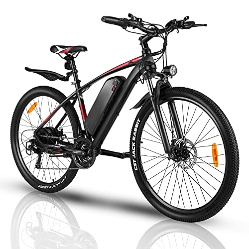 Bicicletas eléctrica : Bicicleta Eléctrica de 27, 5 Pulgadas para Hombres y Mujeres, Bicicleta de Montaña Eléctrica de 250 w con Batería de Litio Extraíble de 36 v y 10, 4 Ah, on Freno de Disco Dual para Adultos