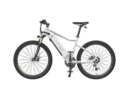Bicicletas eléctrica : Bicicleta eléctrica de aleación de Aluminio clásica HIMO C26 / Shimano 7 Niveles / Rango eléctrico de Aproximadamente 60 km (Blanco)
