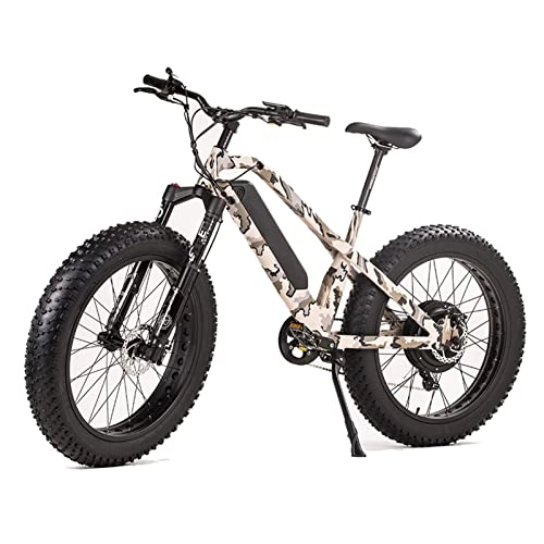 Bicicletas eléctrica : Bicicleta eléctrica de montaña 1000W for adultos E Bicicleta 26 * 4.5 pulgadas Neumático de grasa de nieve Rueda de bicicleta eléctrica 48V 10Ah batería de litio e-bike ( Color : 48V1000W )