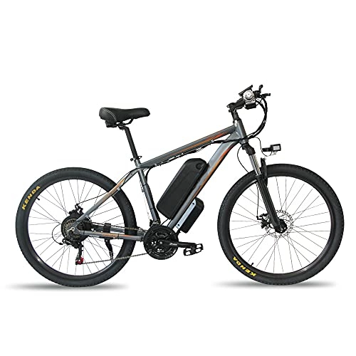 Bicicletas eléctrica : Bicicleta Eléctrica De Montaña 26 Pulgadas 350W E-Bike Bicicleta De Montaña Hombres Mujeres Ciclomotor E Bicicleta Con Medidor LCD Con Batería Extraíble De 15AH, 21 Velocidades ，para Viajes De Compras