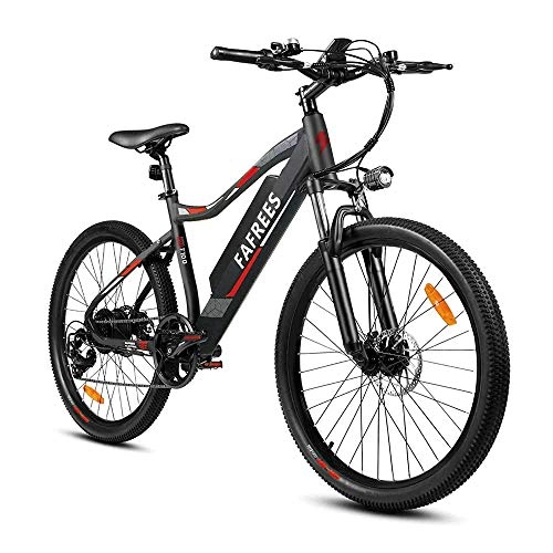 Bicicletas eléctrica : Bicicleta eléctrica de montaña de 26 '' con Motor de 350 W, batería extraíble Sony de 48 V y 11, 6 Ah, Sistema de Carga E-Pas, Bicicleta para Adultos Shimano de 7 velocidades [EU Stock