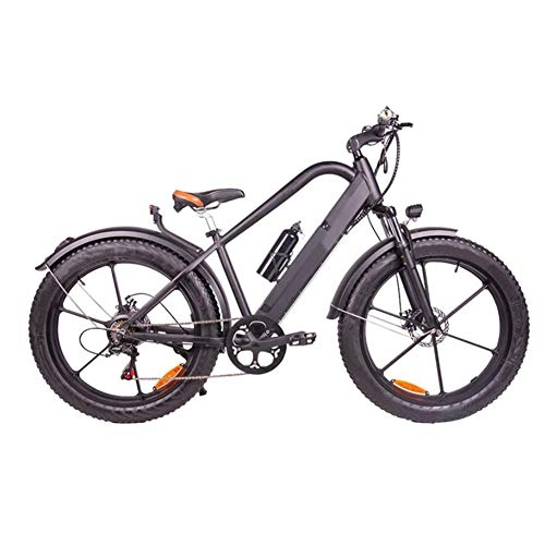 Bicicletas eléctrica : Bicicleta eléctrica de montaña Motor sin escobillas de Alta Velocidad 400W Batería de Litio 48V12.5AH Faro LED adaptativo Neumático Antideslizante Apto para Hombres y Mujeres