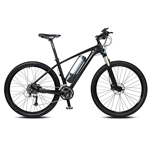 Bicicletas eléctrica : Bicicleta eléctrica de montaña Pantalla Grande LCD Frontal Neumático de 27.5 Pulgadas Material de Fibra de Carbono Adecuado para Salidas de Ciclismo de Trabajo físico