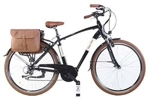 Bicicletas eléctrica : Bicicleta eléctrica Dolce Vita Venere ebike bicicleta de pedaleo asistido aluminio hombre negro