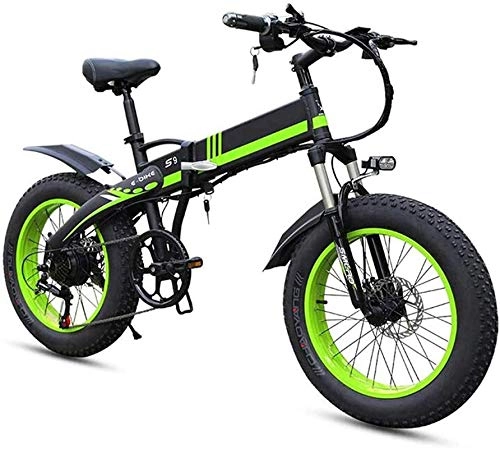 Bicicletas eléctrica : Bicicleta Eléctrica Ebikes para adultos, bicicleta eléctrica plegable MTB Dirtbike, 20 "48V 10AH 350W, biciclos de bicicletas eléctricas plegables marco de aleación ligera ajustable E-bicicleta E-bici