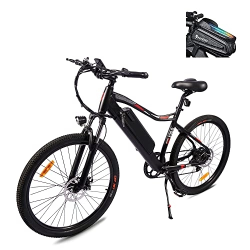 Bicicletas eléctrica : Bicicleta eléctrica Fafress F100 de 26 pulgadas, para hombre, con batería de 48 V / 11, 6 A, 7 velocidades Shimano, pedelec eléctrico, carga de 150 kg, resistente al agua IP65