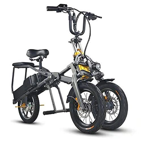 Bicicletas eléctrica : Bicicleta Eléctrica For Adultos 14'' Bicicleta Eléctricas de Montaña 250 / 350W Ebike Con Batería de Litio Extraíble Y Cargador de Batería Máxima Distancia de Conducción 80Km Velocidades de Hasta 35Km / H