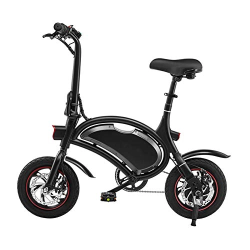 Bicicletas eléctrica : Bicicleta eléctrica para Adultos de 350 W y 12 Pulgadas, Mini Bicicleta eléctrica Plegable portátil de 36 V con Pantalla LCD, Soporte de Peso de 264 Libras