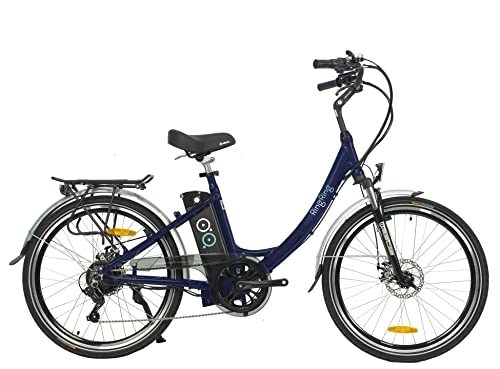 Bicicletas eléctrica : Bicicleta eléctrica Paseo Amsterdam (Azul)
