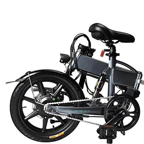 Bicicletas eléctrica : Bicicleta Eléctrica Plegable 250W, Batería 36V E-Bike Sistema Con Linterna Con Batería de Litio Desmontable, Bici Electricas Adulto