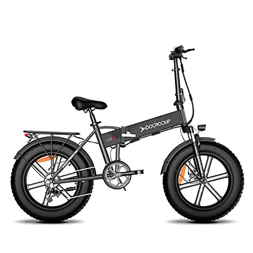 Bicicletas eléctrica : Bicicleta Eléctrica Plegable 750W Mountain EBike 48V 12Ah 50km / h 20 Pulgadas E-Bike para Adultos (Negro)
