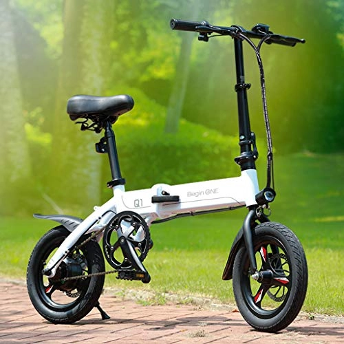 Bicicletas eléctrica : Bicicleta Eléctrica Plegable Batería De Litio Ultraligera Conducción para Hombres Y Mujeres para Ayudar A Scooter Battery Car
