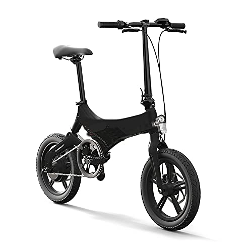 Bicicletas eléctrica : Bicicleta eléctrica Plegable de 16 Pulgadas, Festnjght ciclomotor con Asistencia eléctrica, Bicicleta eléctrica, Motor de 250 W y Frenos de Disco Dual