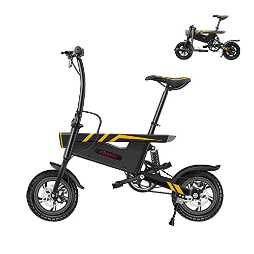 Bicicletas eléctrica : Bicicleta eléctrica plegable de aleación de aluminio, City Commute Bikes E Bike con pantalla LCD, batería de iones de litio de 36 V 7, 8 Ah, motor de 350 W