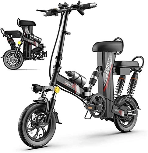 Bicicletas eléctrica : Bicicleta eléctrica plegable para adultos con pantalla LCD inteligente de 3 modos, bicicleta plegable portátil de altura ajustable con luz delantera LED para desplazamientos por la ciudad, ciclismo al