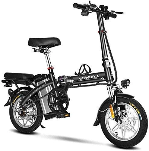 Bicicletas eléctrica : Bicicleta eléctrica plegable TCYLZ portátil y fácil de almacenar en autocaravana, carga corta con batería de iones de litio extraíble y motor silencioso de 240 W