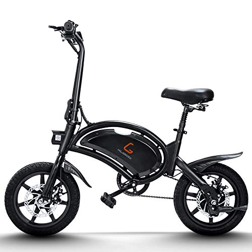 Bicicletas eléctrica : Bicicleta Eléctrica Plegable Velocidad Máxima 45 Km / h 14 Pulgadas 400W con Batería de Litio 48V Bici Electrica Urbana Ligera para Adultos - B2