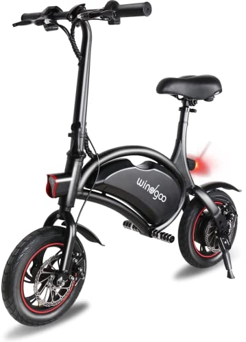 Bicicletas eléctrica : Bicicleta Eléctrica Plegable, Windgoo B3 250W 12 Pulgadas Bici Electrica 36V 6AH Frenos de Disco Doble para Adolescentes y Adultos
