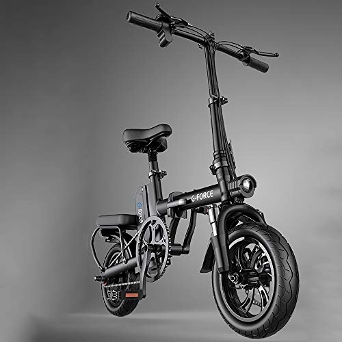 Bicicletas eléctrica : Bicicleta Eléctrica Plegables, 400W Motor Bicicleta Plegable 25 Km / h, Bici Electricas Adulto Ruedas De 12", Potente Batería Extraíble -3 Modos Se Pueden Cambiar A Voluntad