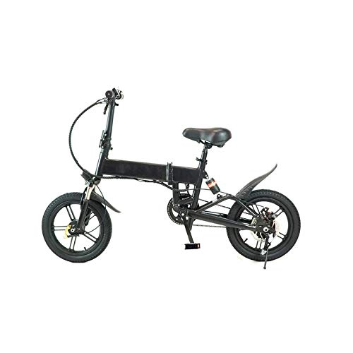 Bicicletas eléctrica : Bicicleta Eléctrica Rider Pro S9 Plegable E-Bike LED 25km / h Pedaleo asistido e Bike (Negro)