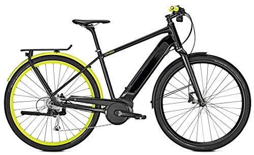 Bicicletas eléctrica : Bicicleta eléctrica Univega Geo Light B, 28 pulgadas, 9 G, 19, negro mate RH 48 / M Bosch 500 Wh