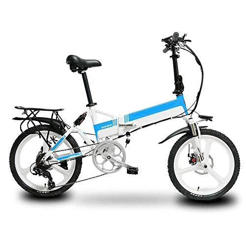 Bicicletas eléctrica : Bicicleta Plegable Eléctrico, Marco De Aluminio De Aleación De Litio Bici De La Batería Aire Libre Aventura Adult Mini Plegable Bicicleta Eléctrica Plegable De Coches Fácil Y Diseño Llevar, D