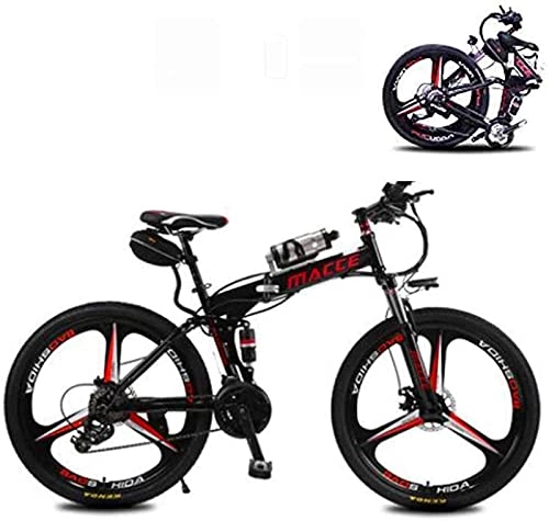 Bicicletas eléctrica : Bicicletas, Bicicleta eléctrica plegable de 26 pulgadas para adultos de 21 velocidades con batería de litio de 36 V y 6, 8 A Bicicleta de montaña eléctrica Ahorro de energía Portátil y cómodo Paseo asi