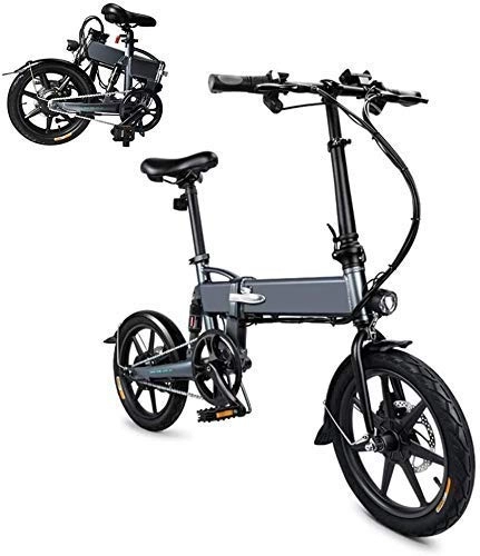 Bicicletas eléctrica : Bicicletas elctricas -250W 7.8Ah Bicicletas Plegables elctricas, Bicicleta elctrica Delantera Plegable Bicicleta para Adultos Luces LED / 7.8Ah Litio Recargable Ebike Commute