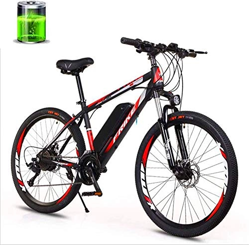 Bicicletas eléctrica : Bicicletas eléctricas para adultos Bicicleta de montaña eléctrica para adultos, bicicleta de ciudad de 26 pulgadas y 27 velocidades, batería de litio de 10 Ah, motor de 36 V250 W, resistencia de 50