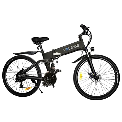 Bicicletas eléctrica : BIWOND Bicicleta eléctrica Z-Go 26" (Plegable, de Montaña Adulto, 36V10.4Ah, Asistencia pedaleo, Transmisión Japonesa, Máx. 25 km / h, 50km)-Negro