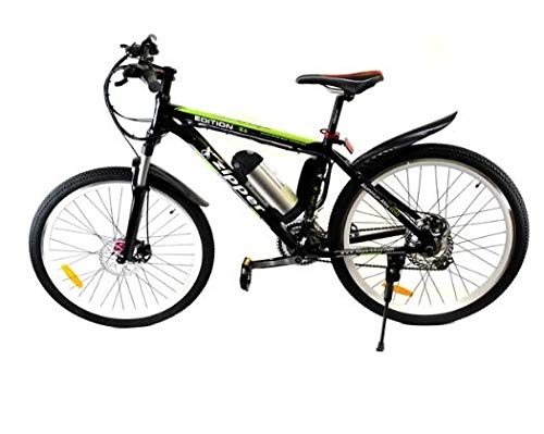 Bicicletas eléctrica : Black Z6 21-Speed Ultimate Edition Bicicleta de montaña eléctrica de 26