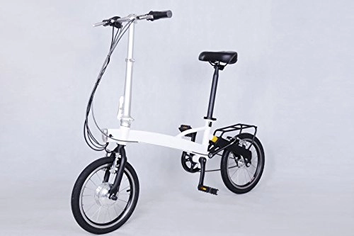Bicicletas eléctrica : Blanco plegable bicicleta elctrica TDR 13z-f