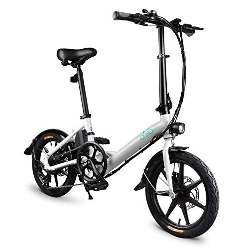 Bicicletas eléctrica : Bloomma Bicicleta Eléctrica, Rueda De Litio De 16 Pulgadas, Bicicleta Plegable, E-Bike De Velocidad Ajustable, hasta 25 Km / H, 36VA Cámara: 7.8Ah Apto para Acampar, Viaje.