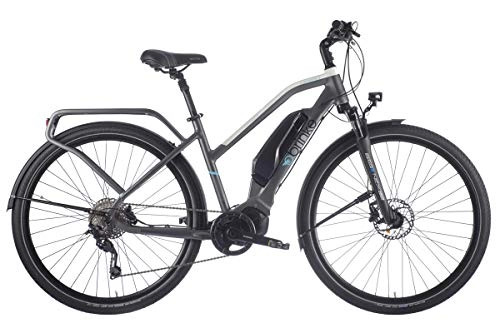Bicicletas eléctrica : Brinke Bicicleta eléctrica Rushmore EVO DEORE Comfort (Gris, M)