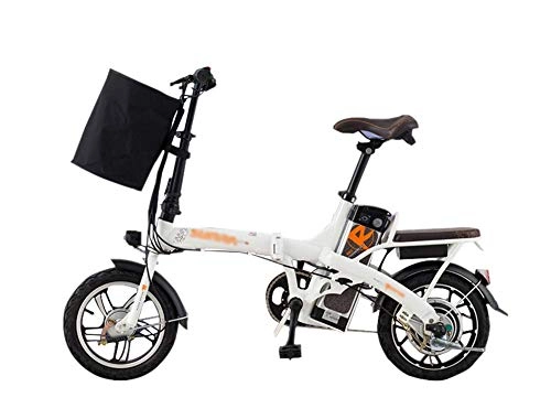 Bicicletas eléctrica : BYYLH Bicicleta Electrica Plegable Adulto 48V 240W Batera Extrable Paseo E-Bike