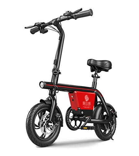 Bicicletas eléctrica : BYYLH Bicicleta Electrica Plegable Adulto Montaa Litio 36V Ruedas Doble Freno Disco E-Bike