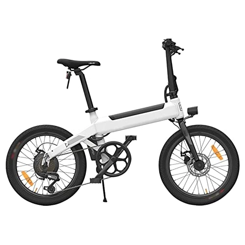 Bicicletas eléctrica : bzguld Bicicleta eléctrica Plegable 20 '' CST Neumático Urbano e-Bike IPX7 250W Motor 25km / h Batería extraíble Bicicleta eléctrica (Color : White)